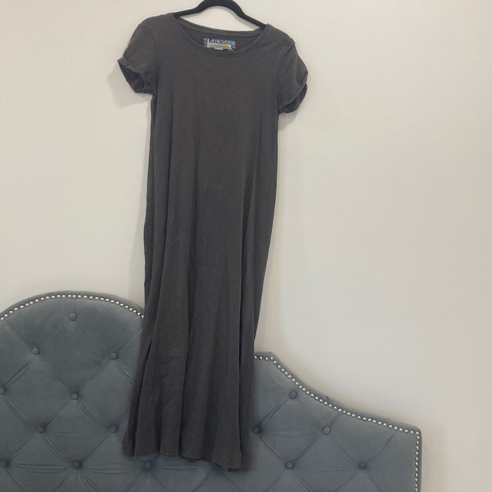 Casual Gray Maxi Dress